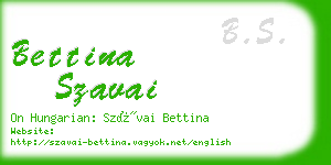 bettina szavai business card